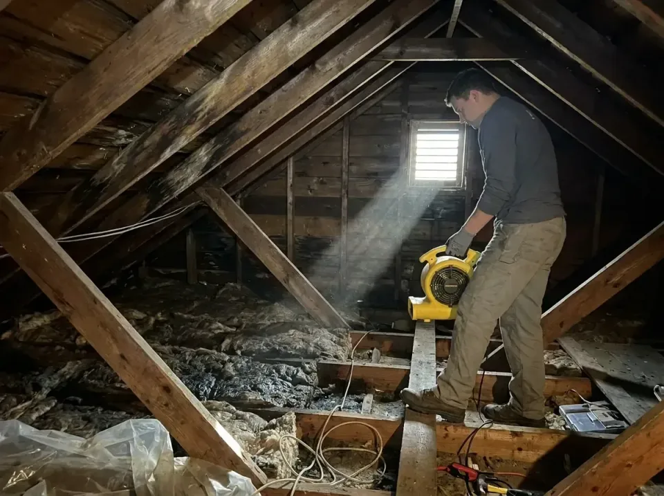 attic-water-damage-drying-proc-007 — frequently asked questions, Emergency Water Extraction & 24/7 Flood Response in Willard…